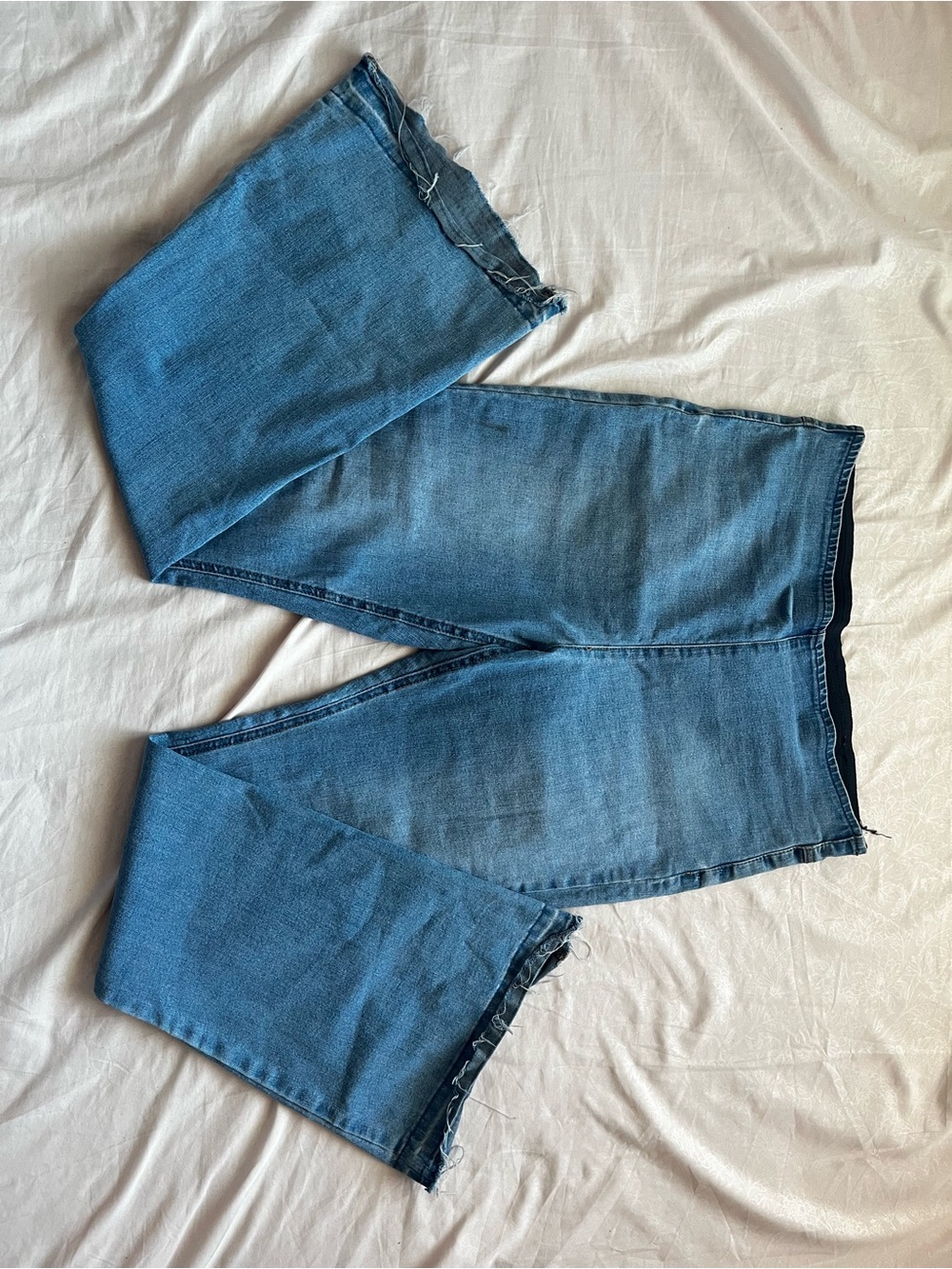 No Boundaries Womens Blue Wide Leg Flare Jeans